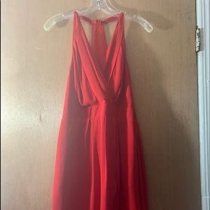 Red cocktail dress